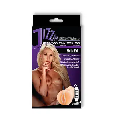 Masturbator-JIZZM VIBRATING MASTURBATOR STELLA