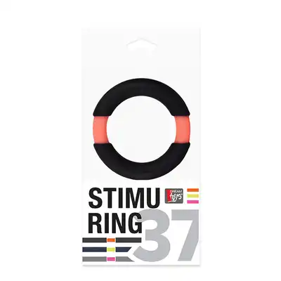 Pierścień-NEON STIMU RING 37MM BLACK/ORANGE