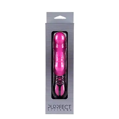 Wibrator-PURRFECT SILICONE 10FUNCT. DUO VIBE PINK