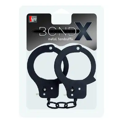 Kajdanki-BONDX METAL CUFFS - BLACK