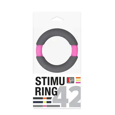 Pierścień-NEON STIMU RING 42MM GREY/PINK