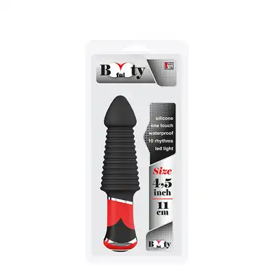 Plug/vibr-BOOTYFUL RIDGED VIBE BLACK