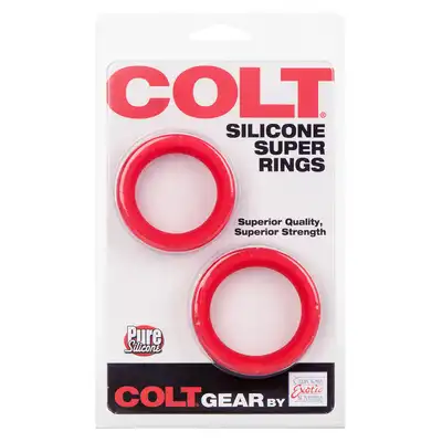 Pierścień-COLT SILICONE SUPER RINGS RED