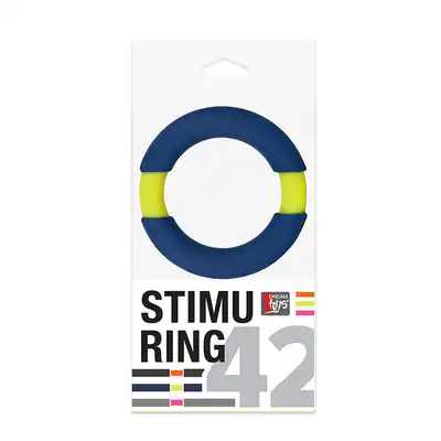 Pierścień-NEON STIMU RING 42MM BLUE/YELLOW