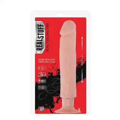 Wibrator-REALSTUFF 9INCH VIBRATOR - FLESH