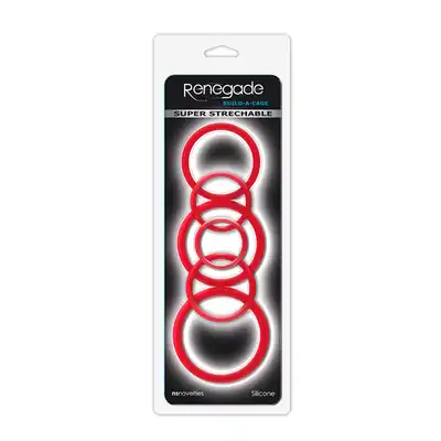 Zestaw-RENEGADE BUILD A CAGE RINGS RED