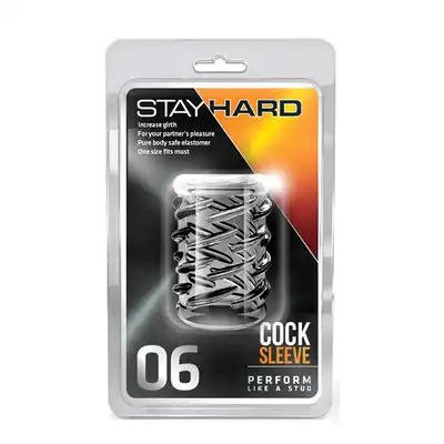 Stymulator-STAY HARD COCK SLEEVE 06 CLEAR
