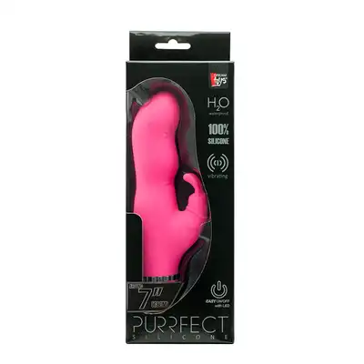 Wibrator-PURRFECT SILICONE DELUXE DUOVIBE PINK