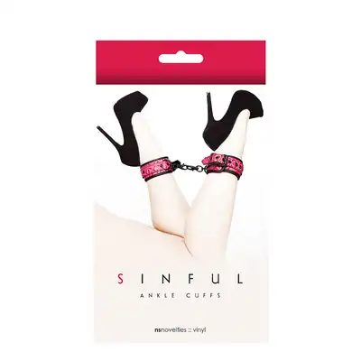 Kajdanki-SINFUL ANKLE CUFFS