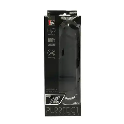 Wibrator-PURRFECT SILICONE DELUXE 7.5INCH BLACK