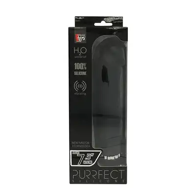 Wibrator-PURRFECT SILICONE DELUXE 7.5INCH BLACK