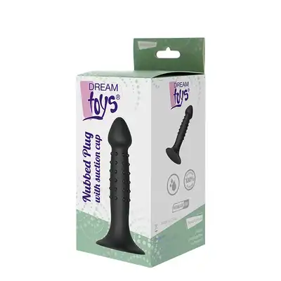 Plug-DREAM TOYS NUBBED PLUG WITH SUCTION CUP