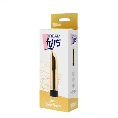 Wibrator-DREAM TOYS CLASSIC LADY FINGER GOLD