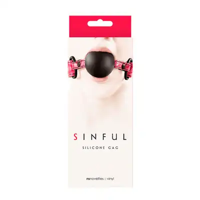 Knebel-SINFUL SOFT SILICONE GAG PINK