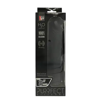 Wibrator-PURRFECT SILICONE DELUXE 8INCH BLACK