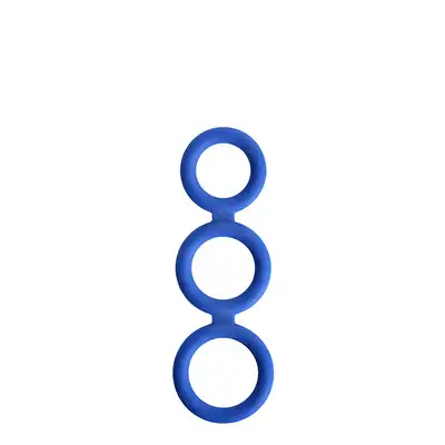 Pierścień-RENEGADE TRIAD COCK RING BLUE