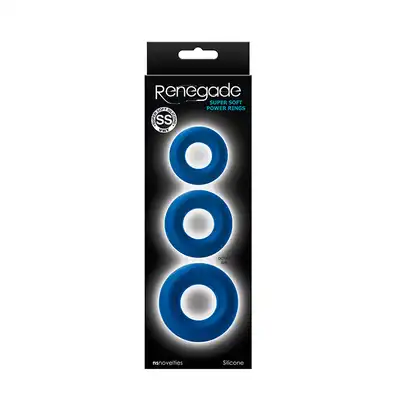 Pierścień-RENEGADE SUPER SOFT POWER RINGS BLUE