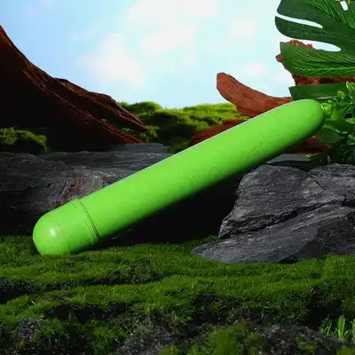 Gaia  - Zielony wibrator Gaia Eco Green Biofeel. Pierwszy na świecie model wibratora biodegradowalnego. Nieduży 14.5 cm