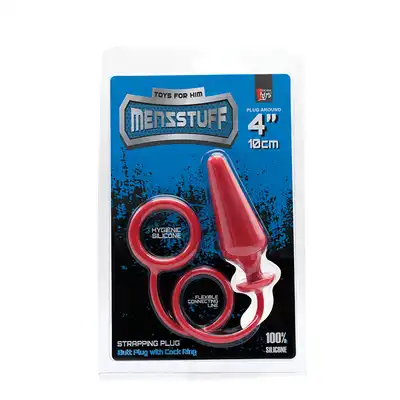 Plug-MENZSTUFF 4INCH SINGLE RING ANAL PLUG