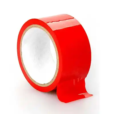 Ouch! - Bondage Tape Czerwony. Taśma do zniewalania, 20 metrów.