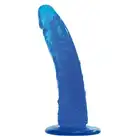 Real Rapture Blue - Realistyczne Żelowe Dildo. 18 cm.