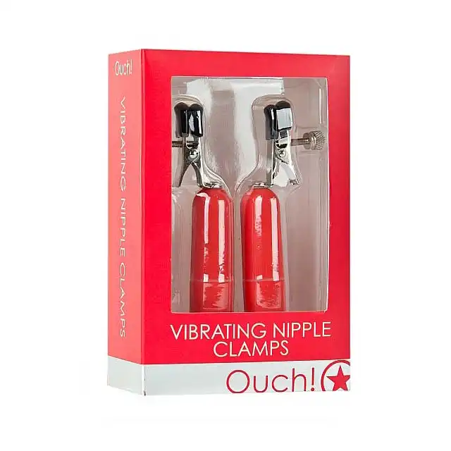 Ouch! - Vibrating Nipple Clamps. Wibrujące klamerki na sutki.