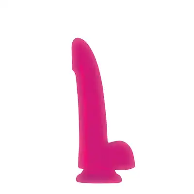 Nsnovelties - Jelly Rancher. Smooth Rider Dong Pink. Żelowe dildo z przyssawką.