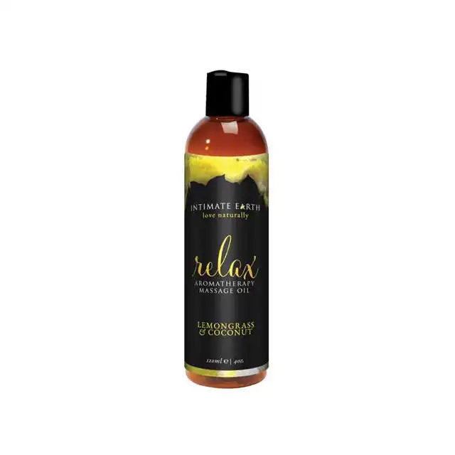 Intimate Earth - Relax - Aromatherapy Massage Oil. Naturalne oleje.