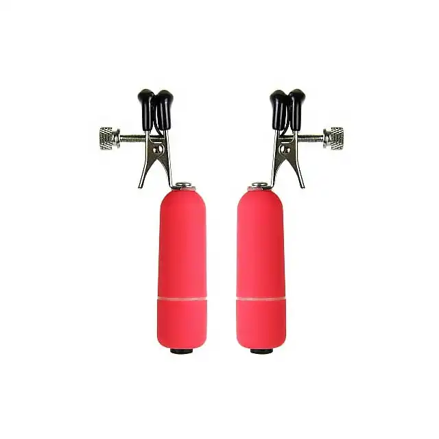 Ouch! - Vibrating Nipple Clamps. Wibrujące klamerki na sutki.