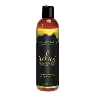 Intimate Earth - Relax - Aromatherapy Massage Oil. Naturalne oleje.