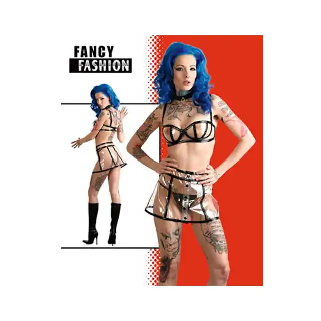 Fancy Fashion - Rock Ohne Halsband. Transparentna spódniczka.