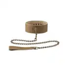 Ouch! - Collar With Leash Premium Bonded Leather. Obroża ze smyczą.
