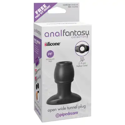 Anal Fantasy - Open Wide Tunnel Plug. Silikonowa wtyczka z tunelem.