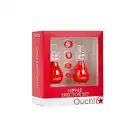 Ouch! - Nipple Erector Set Red. Pompki do sutków z zestawem obrączek.