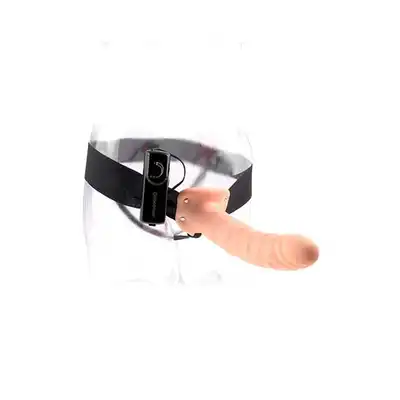 Fetish Fantasy - Vibrating Hollow Strap-On. Proteza dla mężczyzn. 20cm.