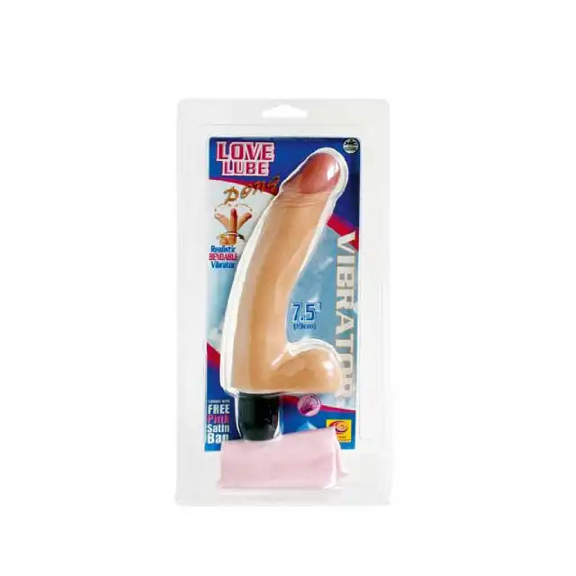 Love Lube - Realistic Bendable Vibrator. Giętki, realistyczny.