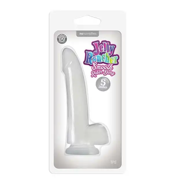 Nsnovelties - Jelly Rancher. Smooth Rider Dong. Żelowe dildo z przyssawką.