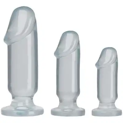 Doc Johnson - Crystal Jellies - Anal Starter Kit. Zestaw korków analnych.