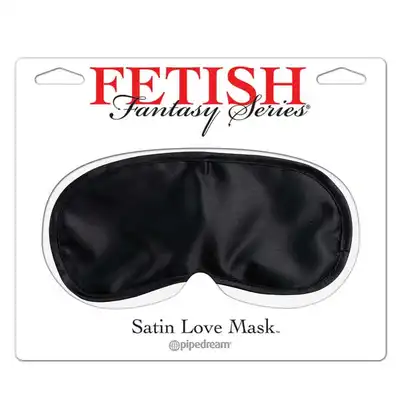 Fetish Fantasy - Satin Love Mask Black. Mięciutka opaska na oczy.