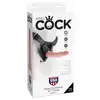 King Cock - Strap-On Harness Cock. Super realistyczny Strap-On dla kobiet. 19 cm.