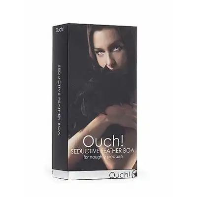 Ouch! - Seductive Feather Boa Black. Boa z czarnych piór.