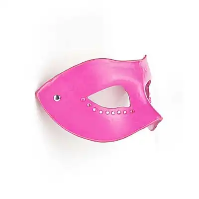 Ouch! - Diamond Mask Pink. Maska z diamencikami.