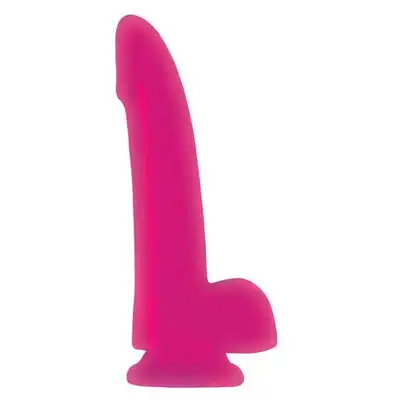 Nsnovelties - Jelly Rancher. Smooth Rider Dong Pink. Żelowe dildo z przyssawką.