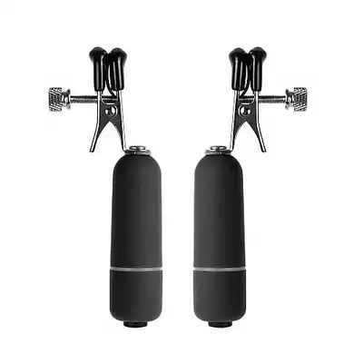 Ouch! - Vibrating Nipple Clamps. Wibrujące klamerki na sutki.