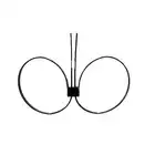 Ouch! - Zip Tie Cuffs Extended Black. Kajdanki typu zip.