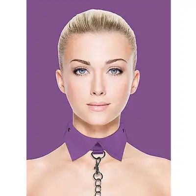 Ouch! - Exlusive Collar Purple. Elegancki kołnierzyk ze smyczą. Mega Sale!