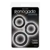 Renegade - Super Strechy Diversity Rings.  Zestaw trzech ringów na penisa. Maksymalnie twardy penis.