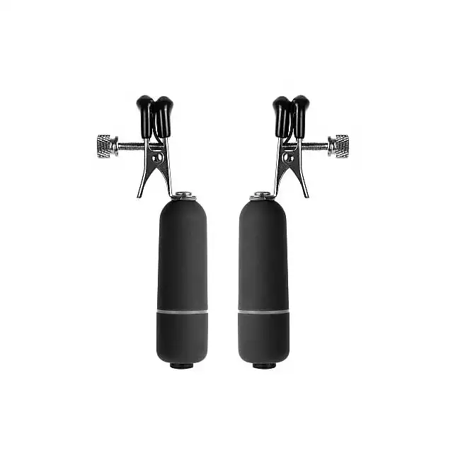 Ouch! - Vibrating Nipple Clamps. Wibrujące klamerki na sutki.
