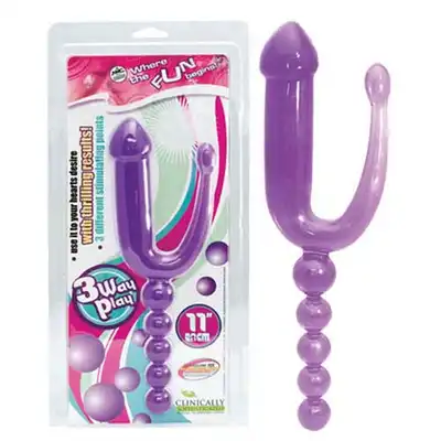 NMC - 3WayPlay. Stymulator analny. Trzy różne końcówki stymulujące!