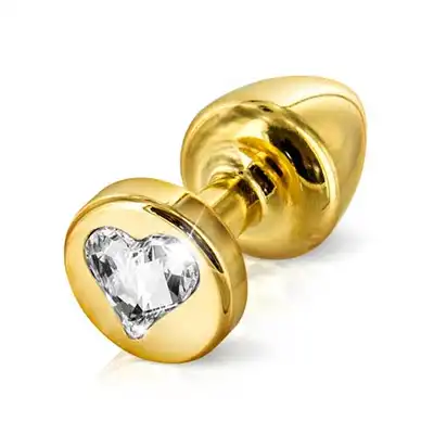 Diogol - Anni R Heart Gold. Luksusowa wtyczka analna. Swarovski.